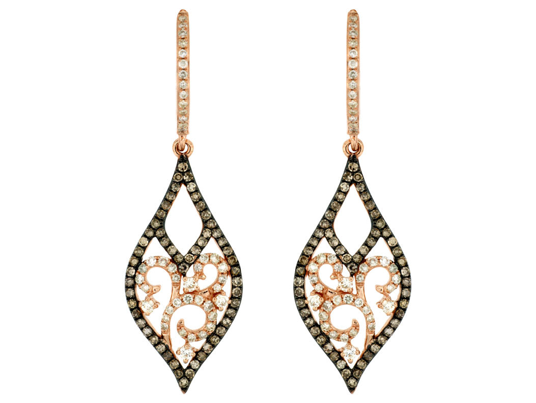 MOCHA DIAMOND EARRINGS