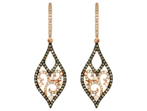 MOCHA DIAMOND EARRINGS