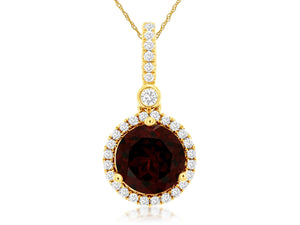 Rhodolite Garnet Pendant