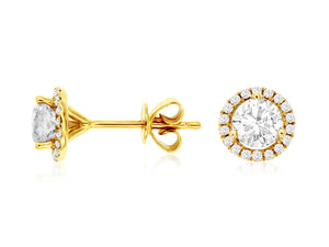 1 Carat Diamond Stud Earrings