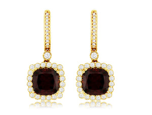 Rhodolite Garnet Earrings