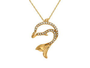 Dolphin Diamond Pendant