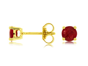 Ruby Stud Earrings