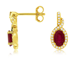 Ruby Earrings