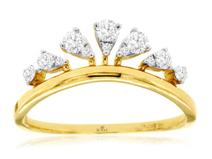 Tiara Crown Diamond Ring