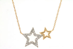 Double Star Diamond Necklace
