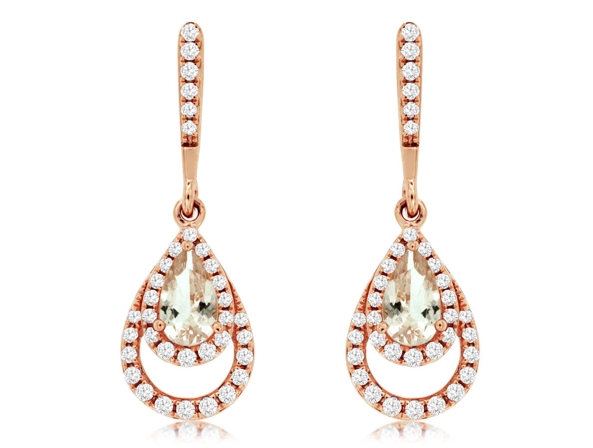 Morganite Earrings