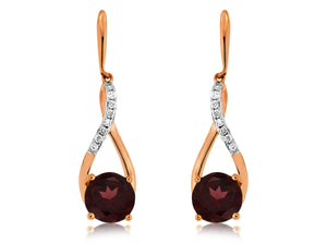 Rhodolite Garnet Earrings