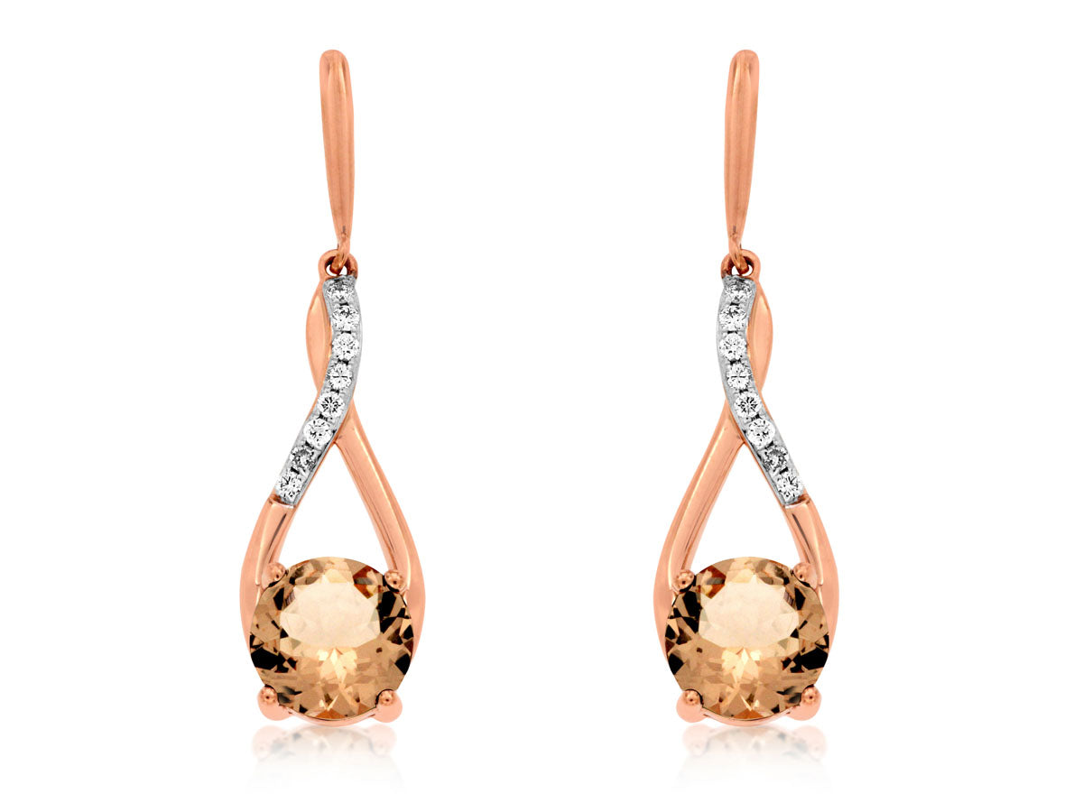 Morganite Earrings