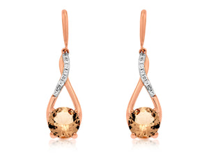 Morganite Earrings
