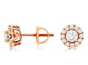 Rose Gold Stud Earrings