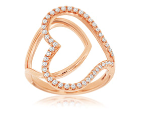 Loving Heart Diamond Ring
