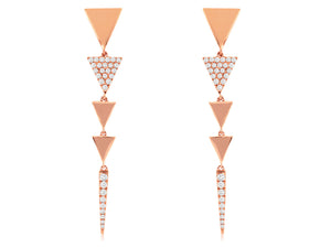 Arrow Drops Diamond Earrings
