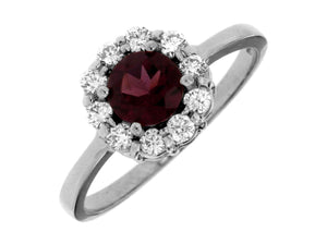 Rhodolite Garnet Ring