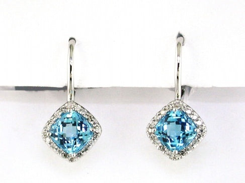 Blue Topaz Earrings