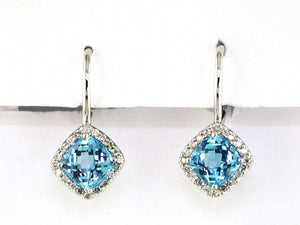 Blue Topaz Earrings