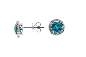 Blue Topaz Earrings