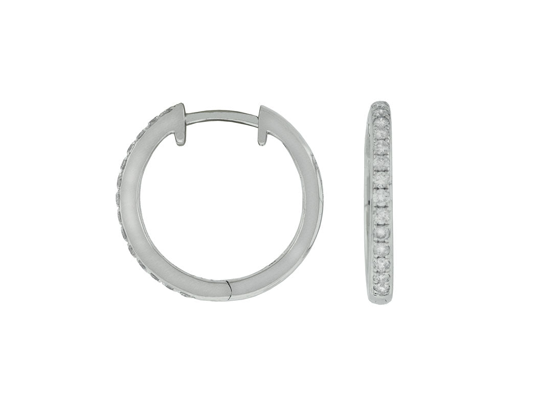 Diamond Hoop Earrings