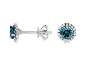 Blue Topaz Earrings