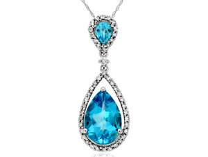 Blue Topaz Pendant