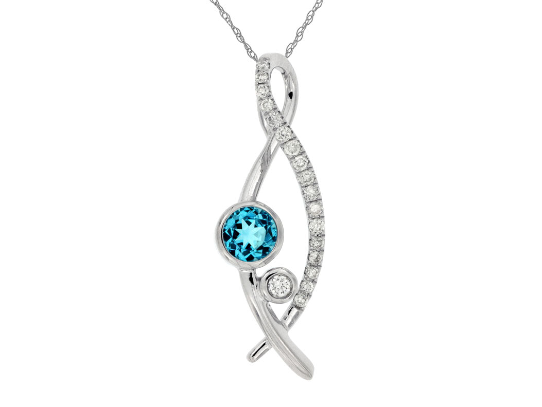 Blue Topaz Pendant