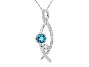 Blue Topaz Pendant