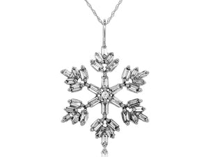 Snow Flake Diamond Pendant