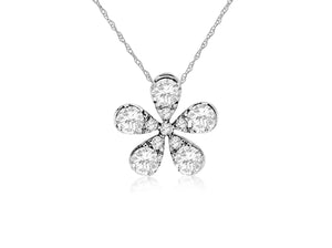Flower Diamond Pendant