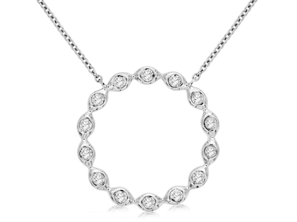 Circle Diamond Necklace