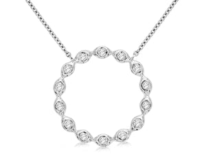 Circle Diamond Necklace