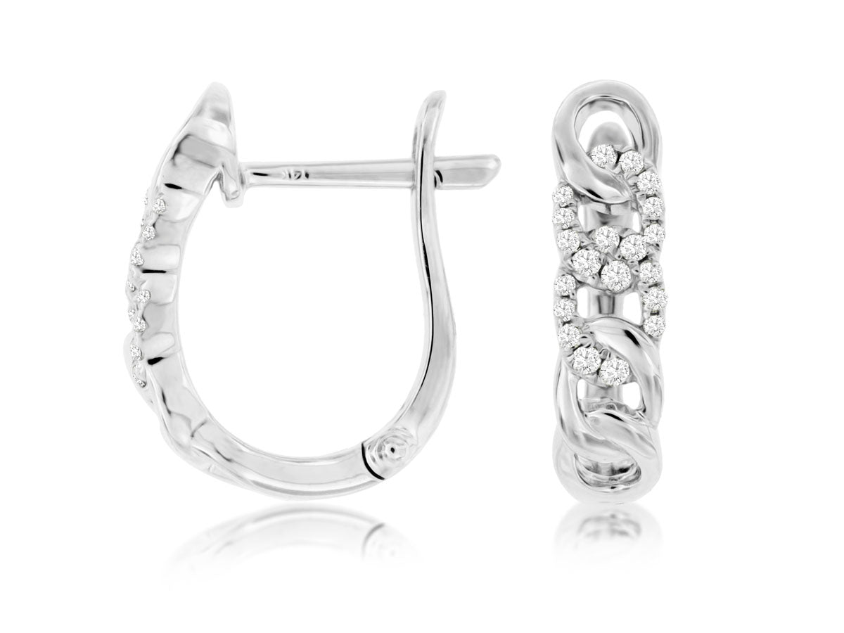 Diamond Hoop Earrings