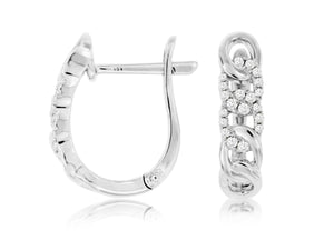 Diamond Hoop Earrings