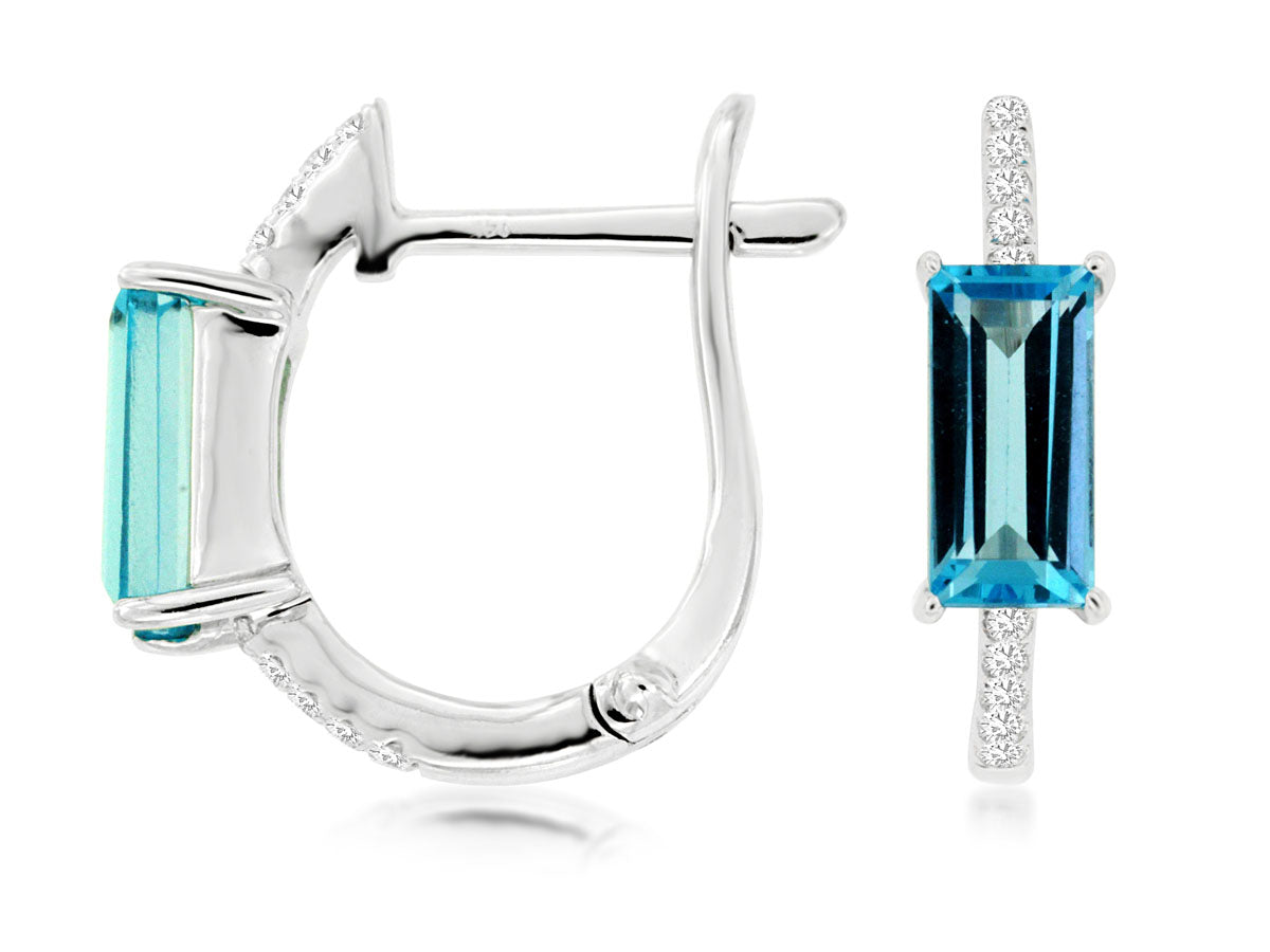 Blue Topaz Earrings