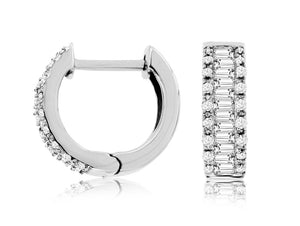 Diamond Hoop Earrings