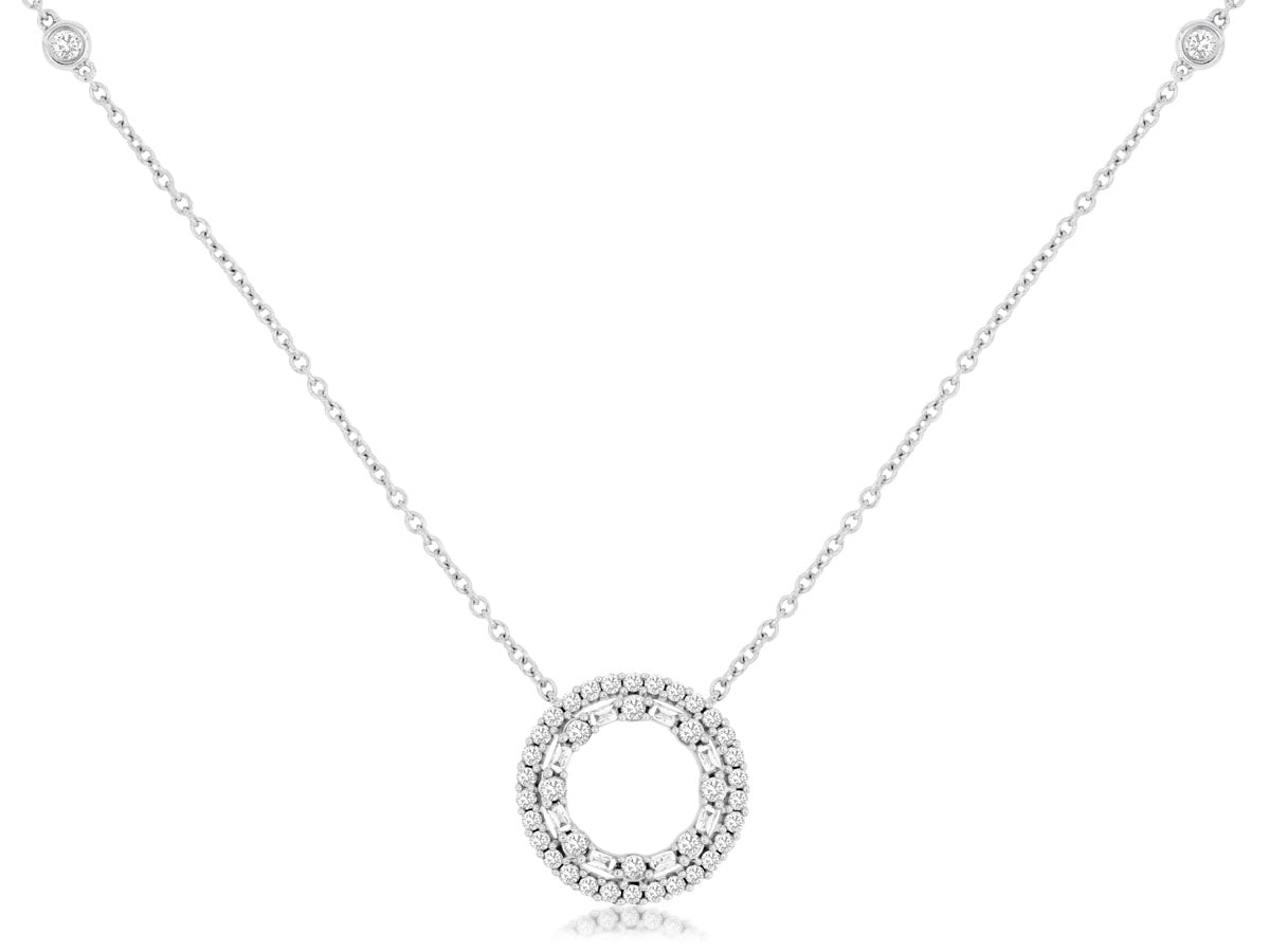 Circle Diamond Necklace
