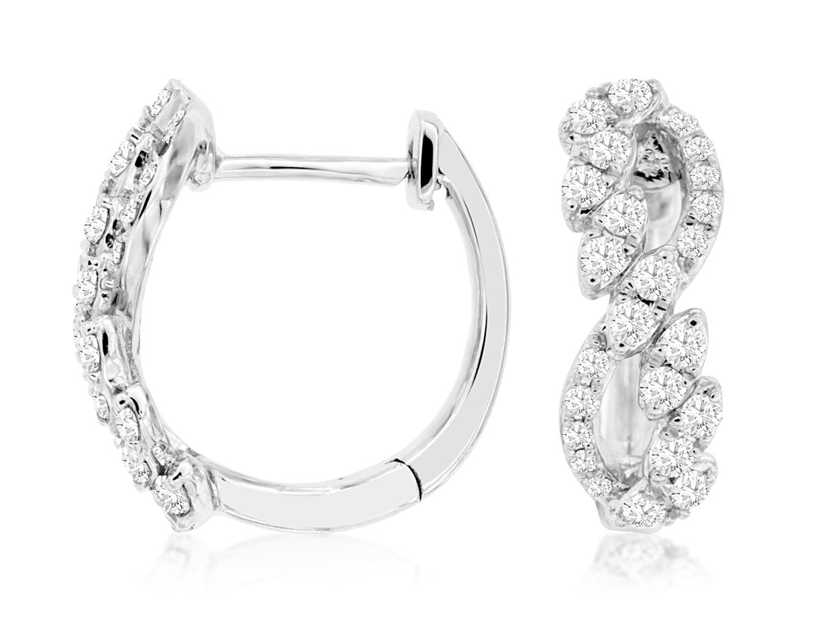 Diamond Hoop Earrings