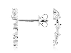 Arrow Drop Diamond Earrings