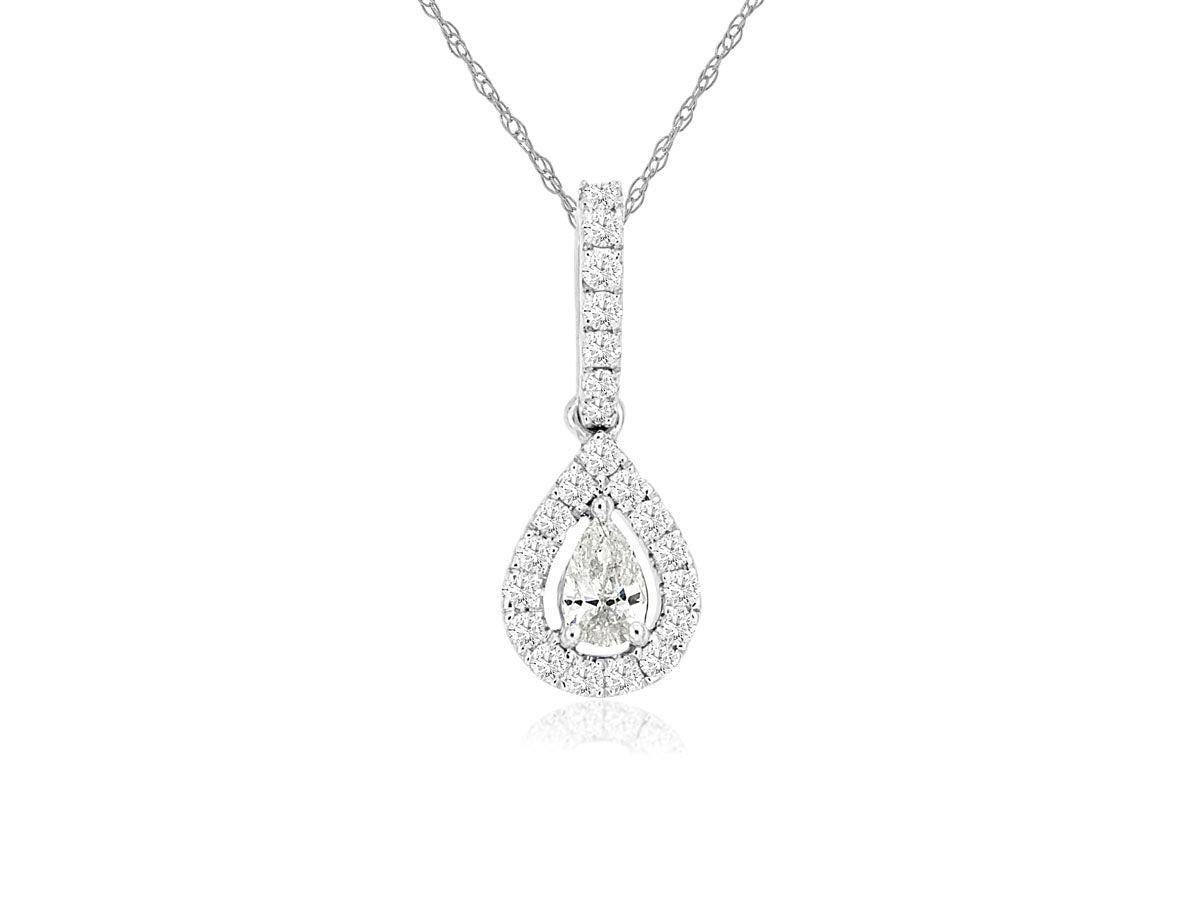 Tear Drop Diamond Pendant