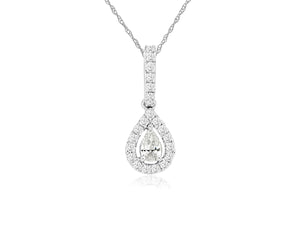 Tear Drop Diamond Pendant