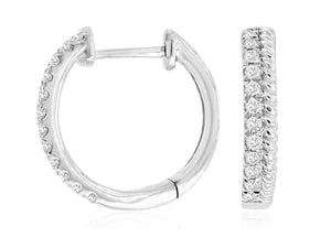 Diamond Hoop Earrings